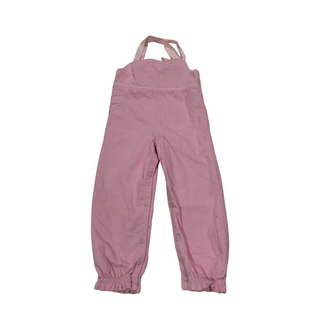 The Beaufort Bonnet Company Kids Girls 4T Pink Corduroy Overalls One Piece